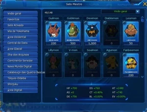 Conta LaDMO Susano - Digimon Masters Online