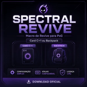 Spectral Revive - Macro de Revive para PxG | Card ou Backpac - PokeXGames