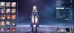 Jingliu E1+ Cone - Topaz -  Bronya E1- ND 43 - Genshin Impact