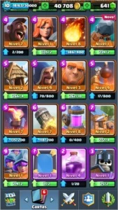 CONTA ROYALE: ARENA 10. NVL 10, 10 LENDÁRIAS E TROCA DE NICK - Clash Royale
