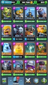 CONTA ROYALE: ARENA 10. NVL 10, 10 LENDÁRIAS E TROCA DE NICK - Clash Royale