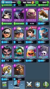 CONTA ROYALE: ARENA 10. NVL 10, 10 LENDÁRIAS E TROCA DE NICK - Clash Royale