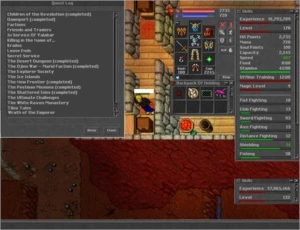 Vendo 2 Accs  Rp 224 Luminera / Ek 178 + Ek 132 Magera - Tibia