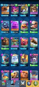 cota clash royale com todas as lendárias NV14