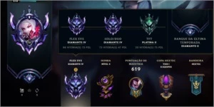 Venda Conta de LOL D4 COM SKIN SUPER RARA KAYLE JUIZA - League of Legends