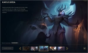 Venda Conta de LOL D4 COM SKIN SUPER RARA KAYLE JUIZA - League of Legends