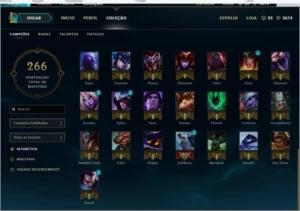 Conta unranked lvl 30 com skins raras! - League of Legends LOL