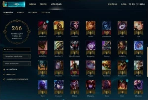 Conta unranked lvl 30 com skins raras! - League of Legends LOL