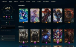 Conta LoL 659 skins diamond - League of Legends