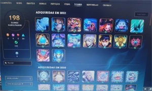 Conta League of Legends com muita skins e essências azul LOL
