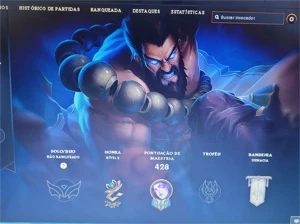 Conta League of Legends com muita skins e essências azul LOL