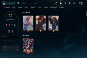 conta diamante 3, 4bonecos para adquirir todos - League of Legends LOL