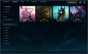 conta diamante 3, 4bonecos para adquirir todos - League of Legends LOL