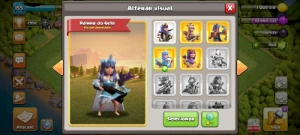 cv 12 semi full com bastante skins e 1k de gemas - Clash of Clans