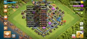 cv 12 semi full com bastante skins e 1k de gemas - Clash of Clans
