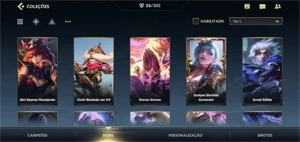 Conta Wild Rift 24 Skins - League of Legends: Wild Rift LOL WR