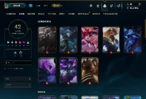 Esmeralda 4 com 85 Champs e 42 Skins +6 Vitoriosas - League of Legends LOL