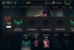 Esmeralda 4 com 85 Champs e 42 Skins +6 Vitoriosas - League of Legends LOL