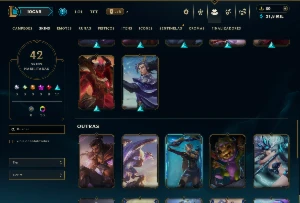Esmeralda 4 com 85 Champs e 42 Skins +6 Vitoriosas - League of Legends LOL