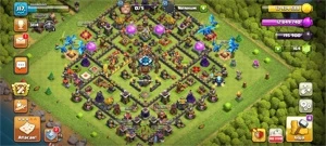 conta clash of clans, CV 13 bem upada, com tropas de uso max