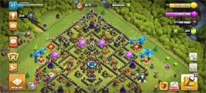 conta clash of clans, CV 13 bem upada, com tropas de uso max