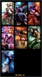 CONTA LV15 COM 8 SKINS - League of Legends LOL