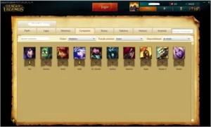 CONTA LV15 COM 8 SKINS - League of Legends LOL