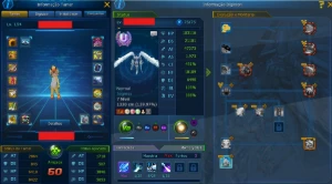 (LADMO) Conta com OMM, Full acessórios menos Anel Bellial - Digimon Masters Online