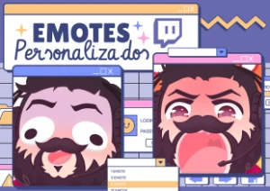 Emotes Personalizados para TWITCH - Serviços Digitais