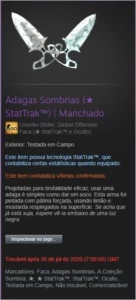 Adagas Sombrias (★ StatTrak™) | Manchado - Counter Strike CS