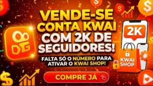 Contas kwai SHOP COM 2k DE SEGUIDORES - Redes Sociais