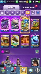 Conta clash royale full cartas lvl 15 / Lvl 75 / Torre 16