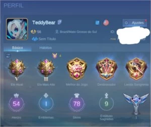 Conta mobile legends