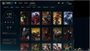 Conta League of legends 115 Champs + 132 Skins + 101 icones. LOL