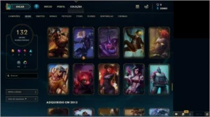 Conta League of legends 115 Champs + 132 Skins + 101 icones. LOL