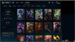Conta League of legends 115 Champs + 132 Skins + 101 icones. LOL