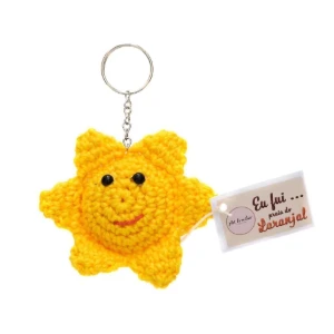 Chaveiro Solzinho Amigurumi - Artesanato e Personalizados