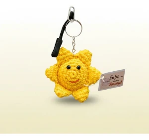 Chaveiro Solzinho Amigurumi - Artesanato e Personalizados