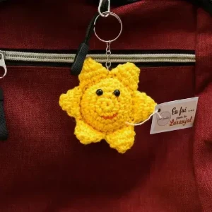 Chaveiro Solzinho Amigurumi - Artesanato e Personalizados