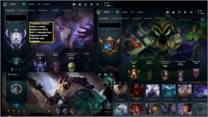 2 contas LoL PC 1 Wild Rift, Diamante 4+ G1 105 skins barato - League of Legends