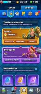 Conta Clash Royale muito boa