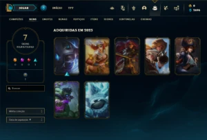 Conta Esmeralda 4 com 42 Champs e 7 Skins + 3 Fragmentos - League of Legends LOL