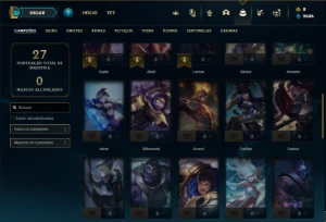 Conta Esmeralda 4 com 42 Champs e 7 Skins + 3 Fragmentos - League of Legends LOL
