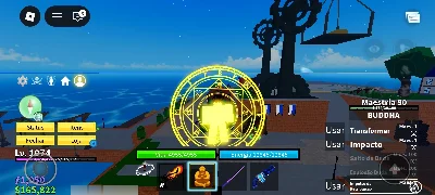Conta De Blox Fruits com buddha perm e Skins de robux - Roblox