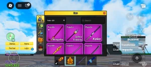 Conta De Blox Fruits com buddha perm e Skins de robux - Roblox