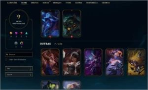 Conta de LoL - Season 2 // Unranked // 59 campeões / 9 skins - League of Legends