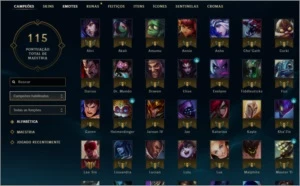 Conta de LoL - Season 2 // Unranked // 59 campeões / 9 skins - League of Legends