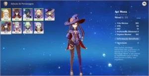 Conta de Genshin Impact - MONA - Rank 10