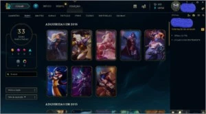 conta nível 30 com 33 skins 65 champs e 18k de EA - League of Legends LOL