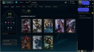 conta nível 30 com 33 skins 65 champs e 18k de EA - League of Legends LOL